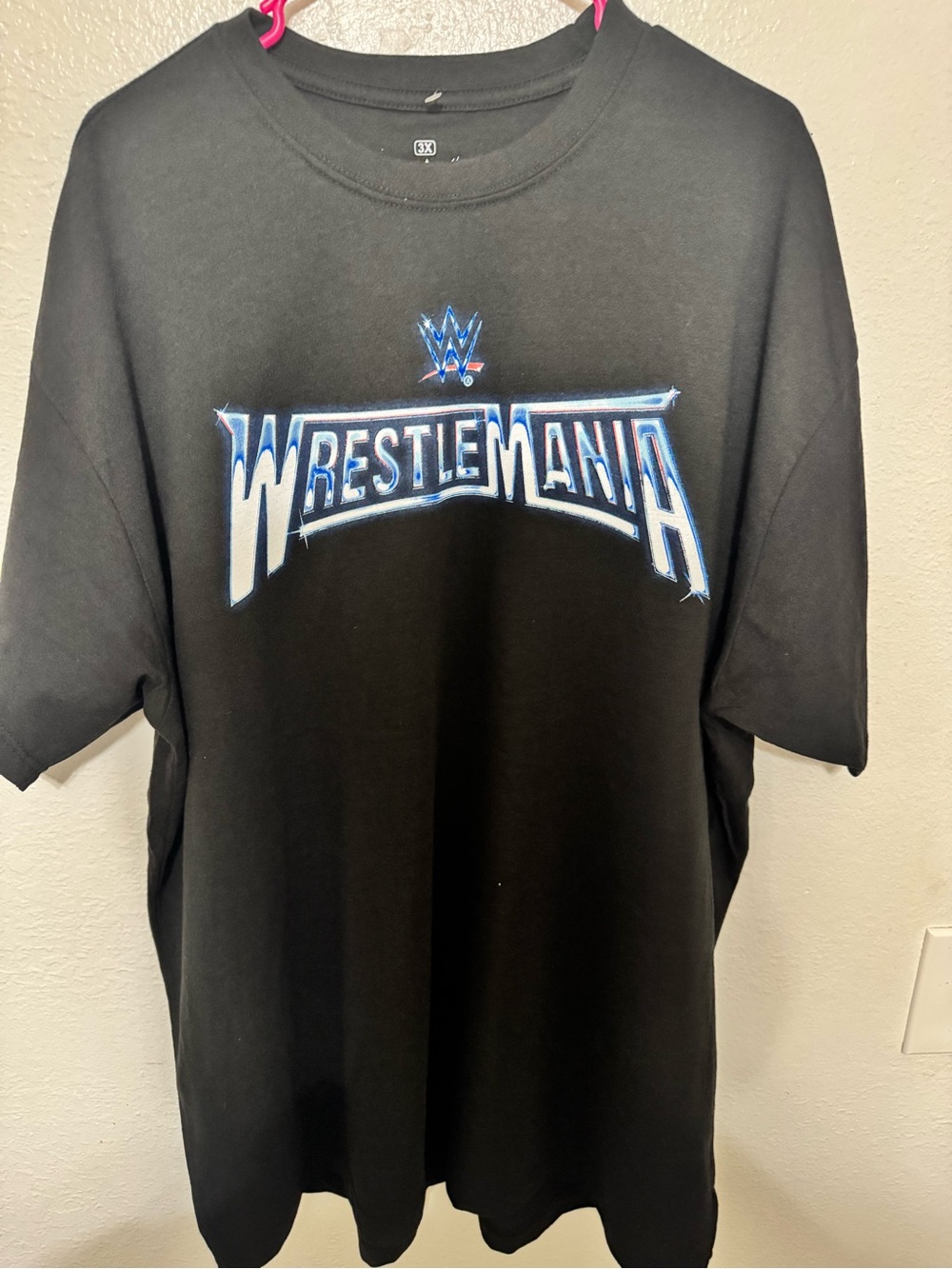 WWE Wrestlemania Men’s Black T-Shirt 3XL